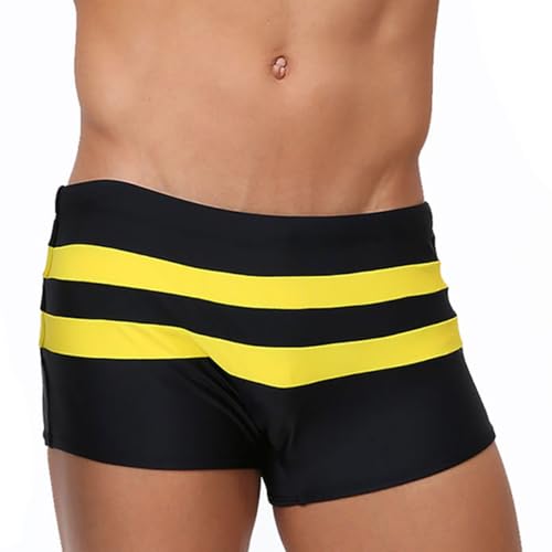 Men's Solid Swim Brief Swimsuit Swimming Trunk Swim Shorts Swimwear Elastic Waist3