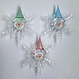 ∢ Détente optimale : offrez-vous une ambiance apaisante avec la veilleuse flocon de neige. Les lumières LED offrent un bon effet d'éclairage tout en passant lentement entre 7 couleurs apaisantes. Utilisant des perles de lampe LED à économie d'énergie, cette veilleuse ajoute une touche paisible à votre espace.