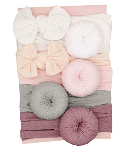 Baby Turban headbands and Classic Bows Headwraps for Newborn Baby Infant Gifts