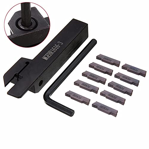Portaherramientas para torno MGEHR1616-3 con 10 insertos MGMN300 miniatura 3