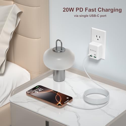 USB C Charger Block, Besgoods 4 Ports USB C Wall Charger PD Fast Charging QC USB A Travel Adapter 40W for iPhone 17 16 Pro Max 15 Plus 14 13 12 11 iPad Watch Galaxy Android Phones, 2Pack - image 3