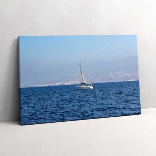 Tableau photo sur toile 60x40cm - Un yacht naviguant à Tenerife pour votre décoration