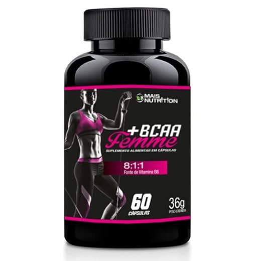 BCAA Femme 8:1:1 60 capsulas Mais Nutrition Aminoacido