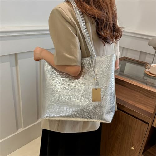 Large Capacity Handbag for Women Girls PU Leather Shoulder Bag Shopping Dating Bag Fashion Commuters Bag Casual Bag4