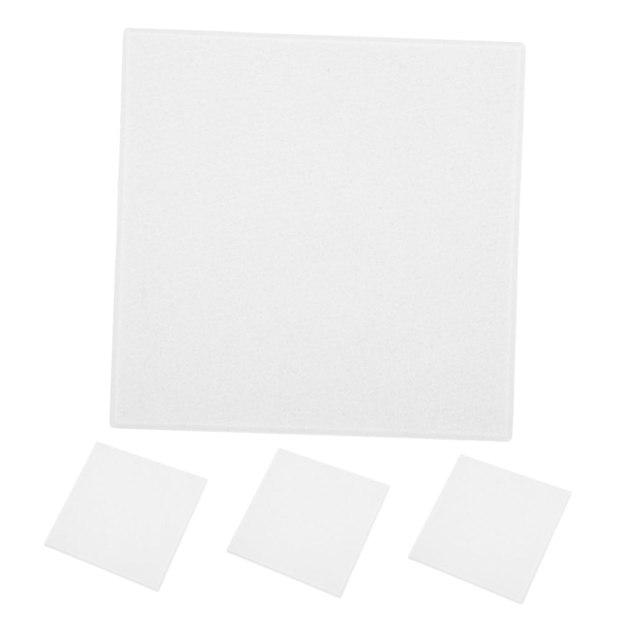 DOITOOL 4pcs Square Felt Bulletin Board Tiles Stylish Wall Panels for Home Office Thick Multipurpose Decorative Acoustic Panels for Photos and Memo Display