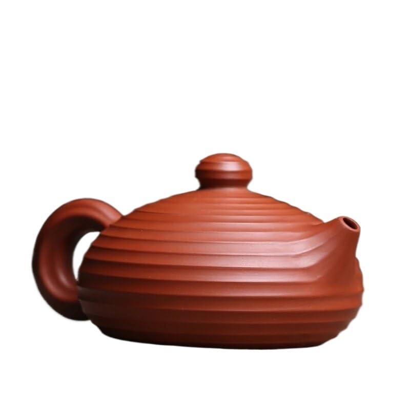 Teiera cinese a strisce viola sabbia bollitore per tè sfuso teiera retrò teiera per tè in casa teiera per bere il tè set da tè teiera forniture per la cerimonia del tè cinese infusore per tè sfuso