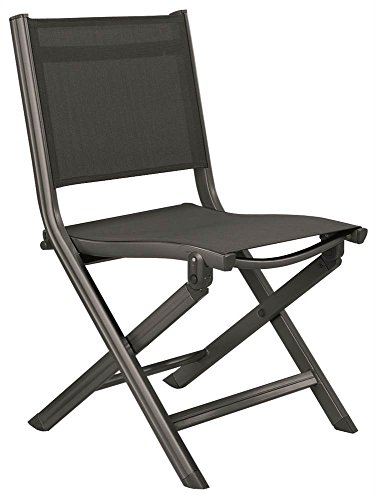 KETTLER Basic Plus Folding Side Chair Gray/Gray