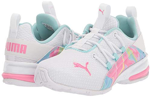 Puma Axelion Cross Trainer, White-Pink Glimmer-Island Paradise, 3.5 Us Unisex Little Kid #TOP6