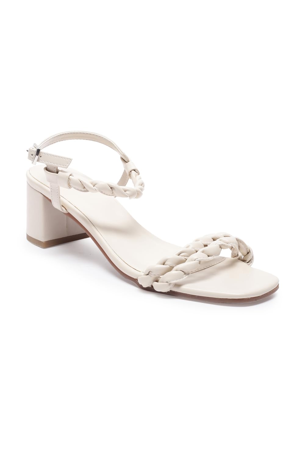 Women's Square Toe Buckled 2 inch Block Heels-image-18