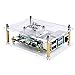 GeeekPi Acrylic Case for Raspberry Pi 4 Model B & Raspberry pi 3 Model B+, Pi Case with Cooling Fan and 7PCS Heatsinks for Raspberry Pi 4 Model B/Pi 3B+/ Pi 3B/ 2B (Clear)