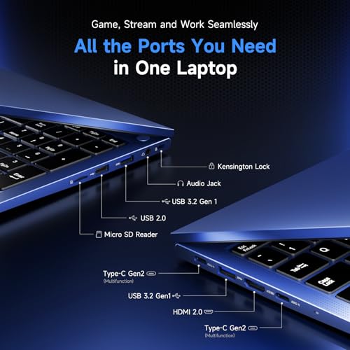 Image of NIMO 15.6 inch IPS FHD Light Gaming Laptop, AMD Ryzen 7 7735HS 16GB DDR5 RAM 512GB SSD (Beats i7-12650H, Up to 4.75GHz) Computer, Radeon 680M, 100W Type-C, Backlit Keyboard, 2-Yr Warranty for Students