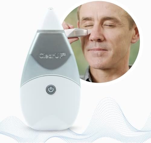 TIVIC HEALTH ClearUP® - Sinus Headache + Decongestant Treatment - Temporary Relief of Sinus Pain & Congestion from Allergy Cold & Flu - Drug & Chemical Free FDA Device, FSA HSA Eligible