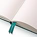 Scrivwell Dotted A5 Hardcover Notebook - 208 Dotted Pages with elastic band, two ribbon page markers, 120 GSM paper, pocket folder - great for bullet journaling - Teal