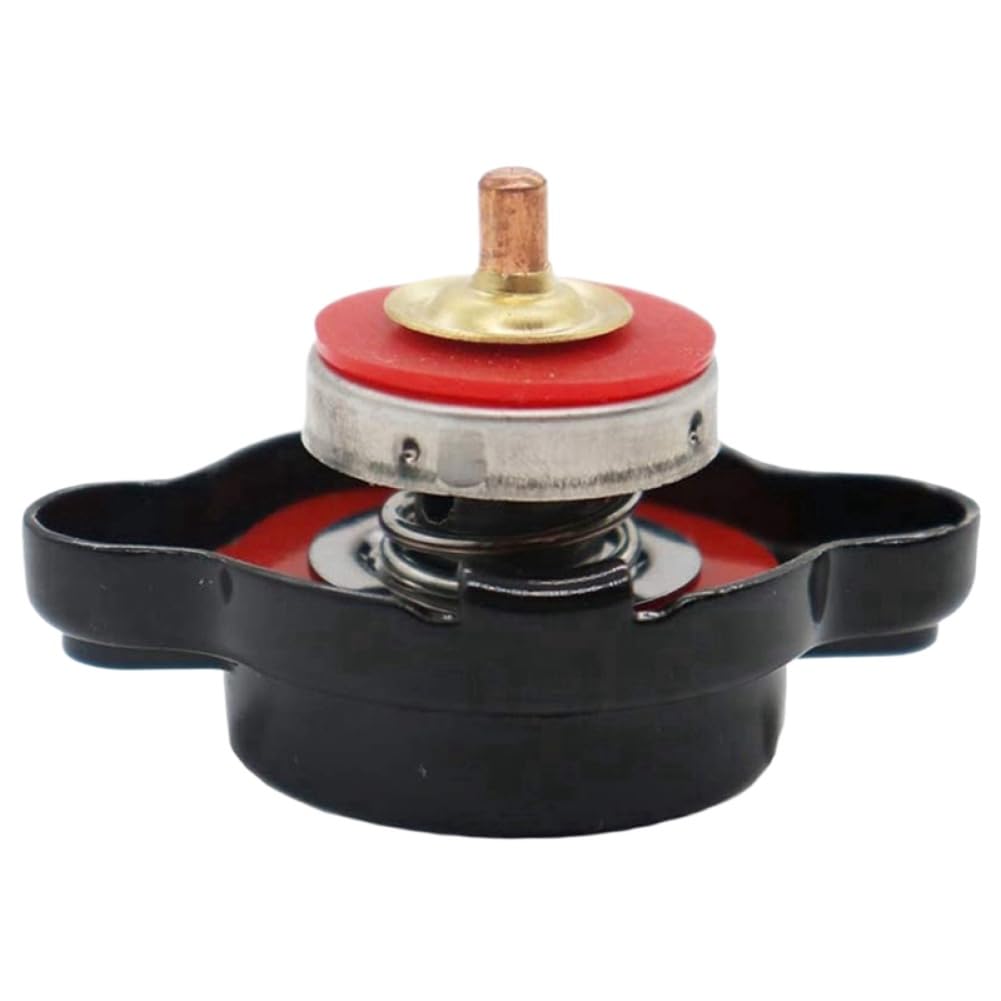 Tapa de radiador de presión con indicador de temperatura de 1,8 bar (25,6 PSI) para motocicletas, vehículos todo terreno y UTV compatibles