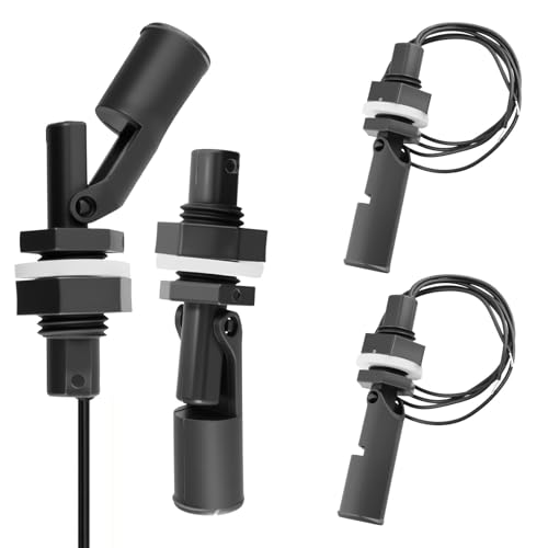 2 Stück Schwimmerschalter Wasserstandssensor Float Switch Seitlich Montierter Horizontaler Schwimmerschalter Flüssigkeit Schwimmerschalte für Tank Pool Horizontal Aquarium 0-220V