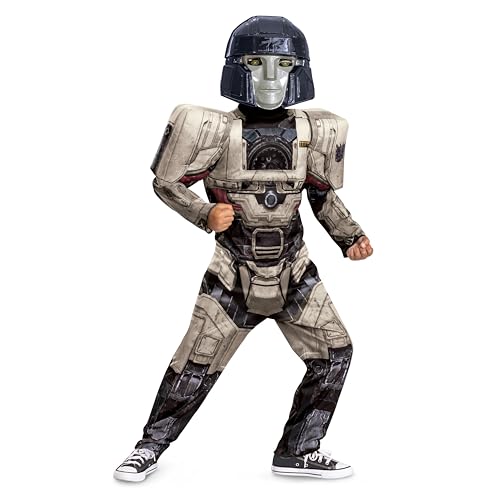 Disguise Megatron Transformers One Costume, Official Transformers Animated Movie Muscle Costume for Kids, Child Size (10-12)
