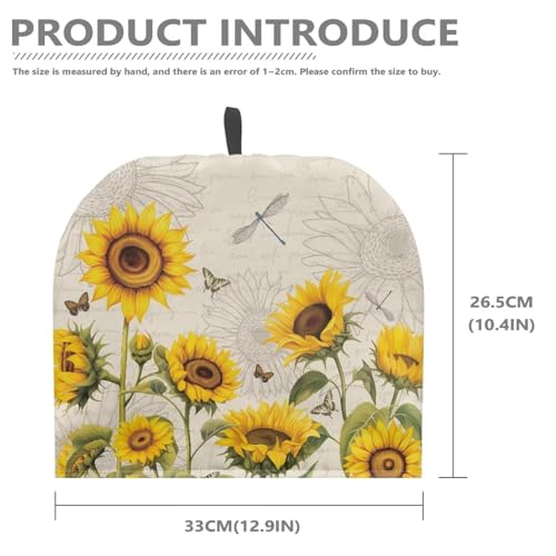 Image of Generic Hudotybom Lovely Sunflower Tea Cozy for Teapot Insulated Large Teapot Cover to Keep Warm Tea Kettle Cover Machine Washable Coffee Pot Cloth Covers Kitchen Home Decorations for Housewife Mom