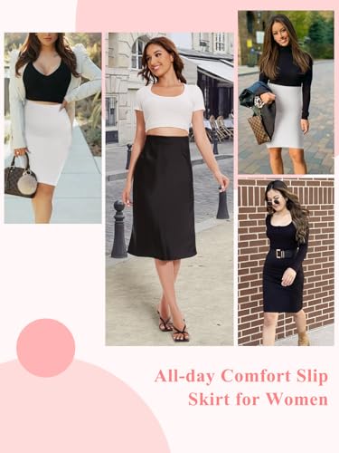 Image of JOYSHAPER Shapewear Slip for Under Dresses Half Slip Tummy Control Dress Skirt Slip Body Shaper