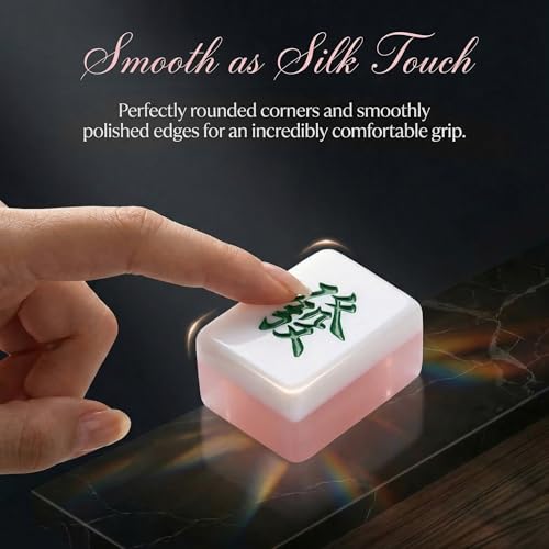 Juego de mesa Mahjong tradicional de acrílico miniatura 2