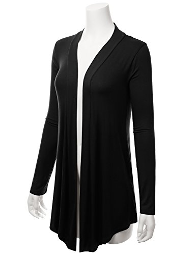Image of LALABEE Women's Draped Open-Front Long Sleeve Light Weight Cardigan (S~3XL)