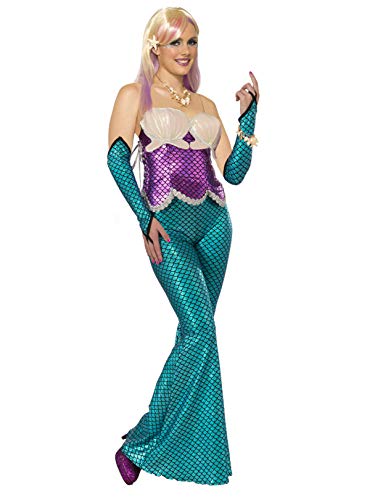 Forum Novelties Womens Forum Novelties Women s Mermaid Costume Glovelettes Blue Standard, Blue, One Size US