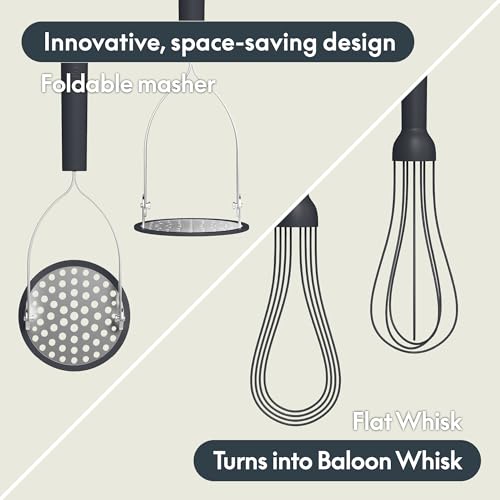 Bella 2pc Compact Masher and Whisk Set, Slate by BELLA - Used condition - Image 2