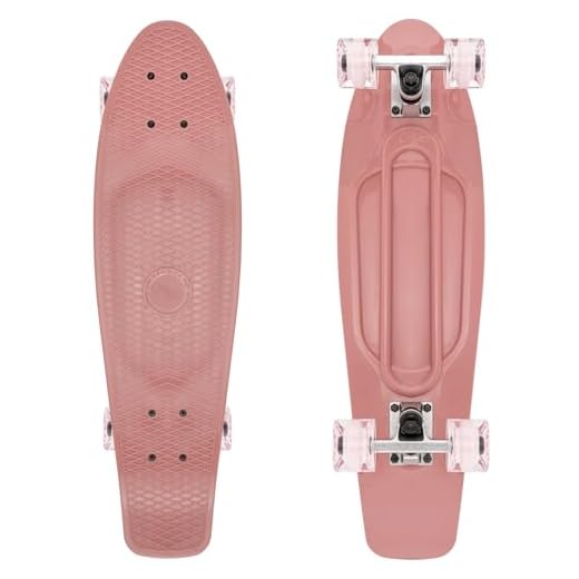KMX Classic Mini Cruiser Skateboard Girls Women,Rose Pink 27"