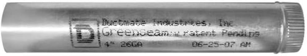 5" x 5 ft. Round Duct Pipe, 24 ga. Self Sealing, Pack of 5