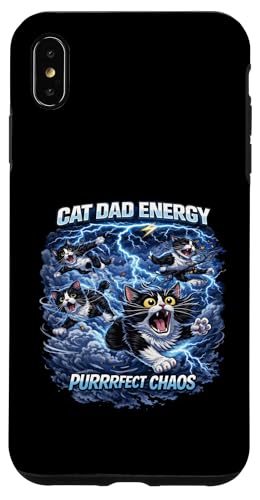 Cat Dad Energy Quote, Cat Dads Cat Humor Fathers Felines �X�}�z�P�[�X iPhone XS Max �p