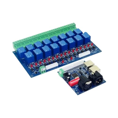 Contrôleur dmx512 carte mère dc12v commutateur relais 16ch
