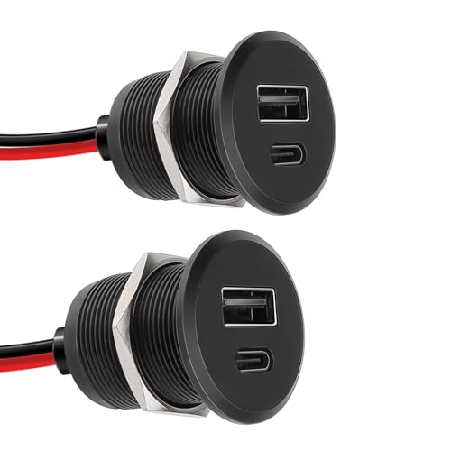 CamperXlite 12V RV USB Outlet DC 12-24V QC & PD Charging