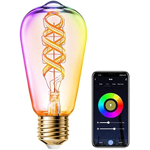 ANTELA Bombilla Vintage Filamento LED E27/180LM /4.9W Cover