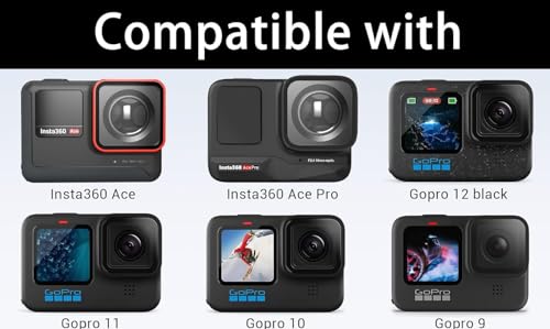 Image of M.G.R.J Portable Carrying Case Cover for Insta360 Ace /Ace Pro, GoPro Hero 13 /12 / 11 /10 / 9 /8 / 7 /6 / 5, DJI Osmo Action 6 /5 Pro / 4 /3, YI Action Camera /AKASO /Dragon (Hard|EVA|Black)