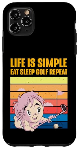 Life is simple eat sleep �S���t ���s�[�g �X�}�z�P�[�X iPhone 11 Pro Max �p