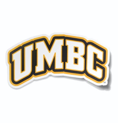 Image of University of Maryland Baltimore County Golden Retrievers Arched UMBC Weatherproof Vinyl Sticker Car Decal from Nudge Printing