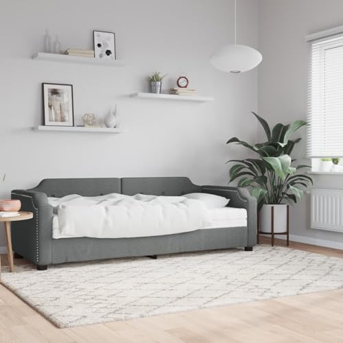 NITCA Canapé Convertible avec Matelas Canapé lit clic clac 2 Places Convertible bz Convertible Banquette lit -Gris foncé-80 x 200 cm-avec Matelas