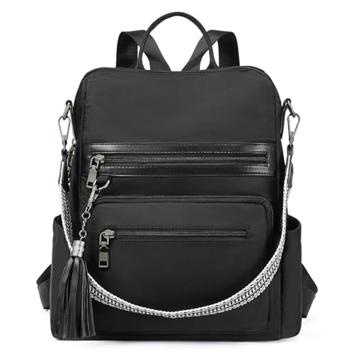 Image of Telena Womens Backpack Purse Vegan Leather Large Travel College Shoulder Bag with Tassel