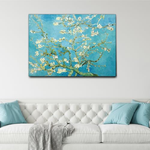 Tableaux modernes impression sur toile Vincent Van Gogh Fleurs d'amandier Giallobus