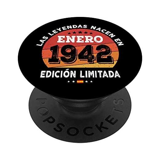 Las Leyendas nacen en Enero de 1942 - Regalo de 80 años PopSockets PopGrip Intercambiable