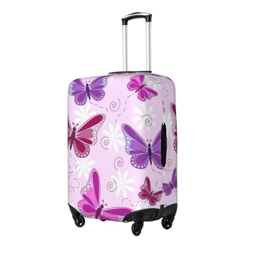 Butterfly Print Washable Luggage Cover Fashion Suitcase Protector Cover Fits 18-32 Inch Luggage2