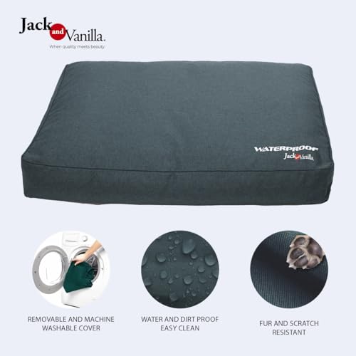 Lit pour chien waterproof grand panier imperméable lavable noir