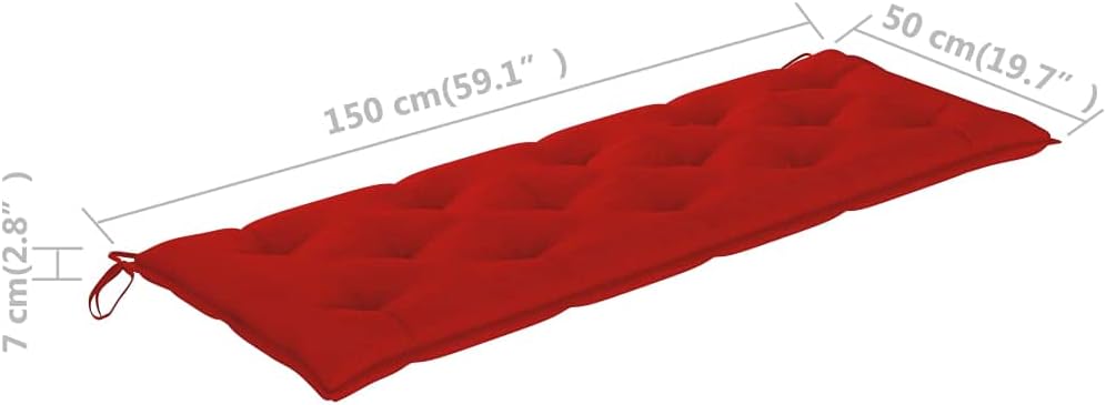 SKM Cushion for Swing Chair Red 59.1" Fabric-50221026
