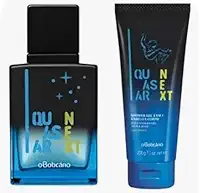 Quasar Next Eau parfum, Perfume Masculino infantil, Fragrância Oriental, Kit com Perfume e Desodorante