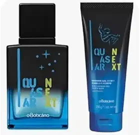 Quasar Next Eau parfum, Perfume Masculino infantil, Fragrância Oriental, Kit com Perfume e Desodorante