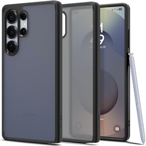 Image of Spigen Ultra Hybrid | Samsung Galaxy S25 Ultra Case [Semi Transparent] [Air Cushion Protection] Galaxy S25 Ultra Back Cover | TPU+PC - Frost Black