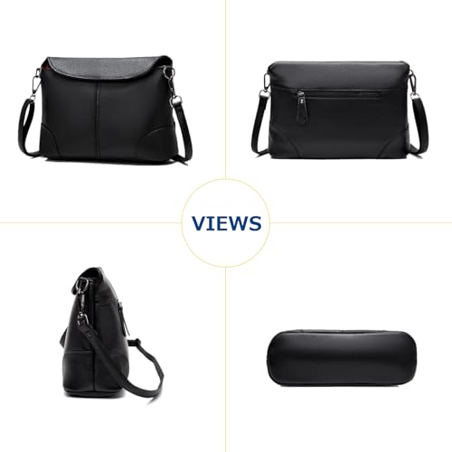 Genuine Leather Crossbody Bags for Women Medium Shoulder Purses Clutch Purses4