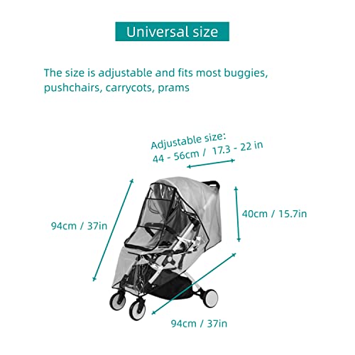 Regenschutz-fur-Kinderwagen-Universal-Regenverdeck-fur-buggy-Regenhulle-fur-Kinderwagen-Regenhaube-fur-alle-Jogger-mit-Fenster-und-Doppel-Reisverschluss-Gute-Luftzirkulation-Schadstofffrei