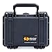 Pelican Protector 1120 Case by ColorCase - Black - Small Size Waterproof Case with Pick & Pluck Foam & Convoluted Lid Foam - Black Latches