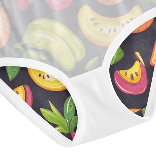 ZZKKO Cartoon Summer Fruits Girls Underwear Toddler Panties for Girls Comfort Brief Size 2-8T4