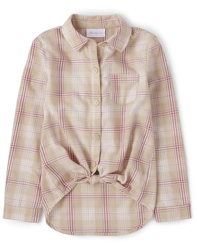 Image of The Children's Place Girls' Long Sleeve Button Down Shirt